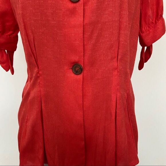 One love clothing - NWT - Coral Button down blouse - Picture 4 of 8